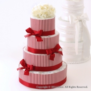 4段ケーキジュリエッタ赤