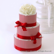 ３段ケーキジュリエッタ赤